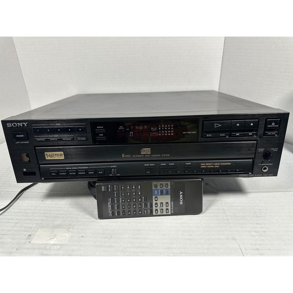 Sony Other - Sony CDP-C615 5-Disc Carousel Player Changer with Remote DSP Japan PARTS ONLY